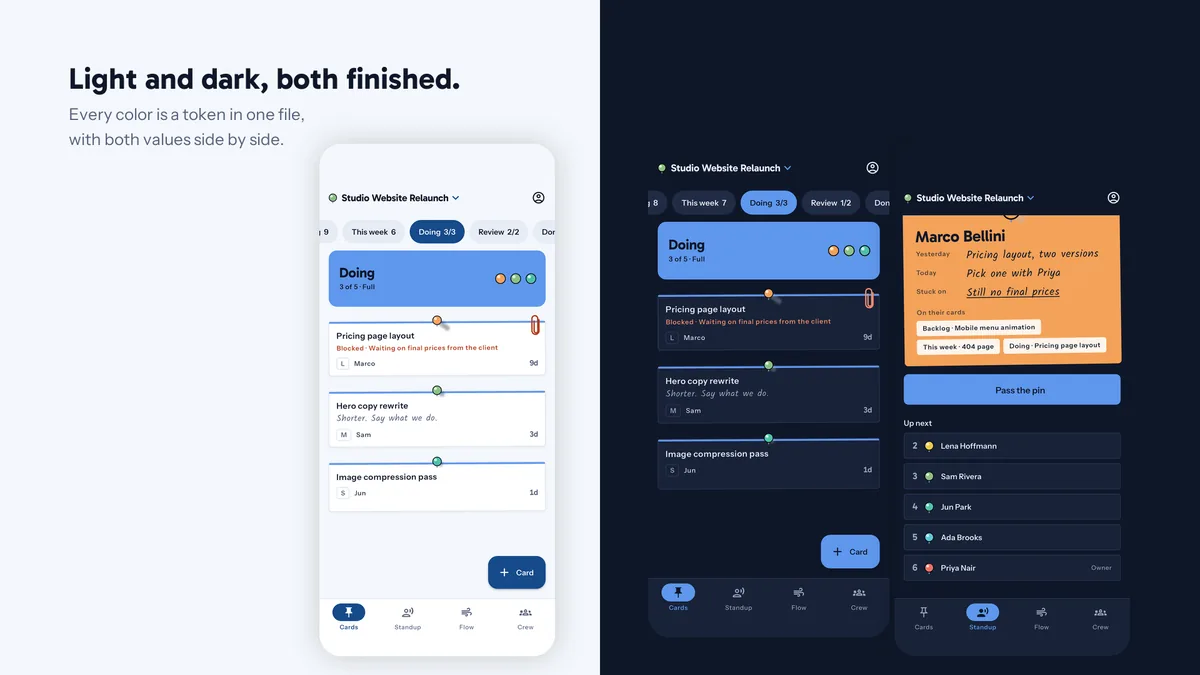 Light and dark — Crewora