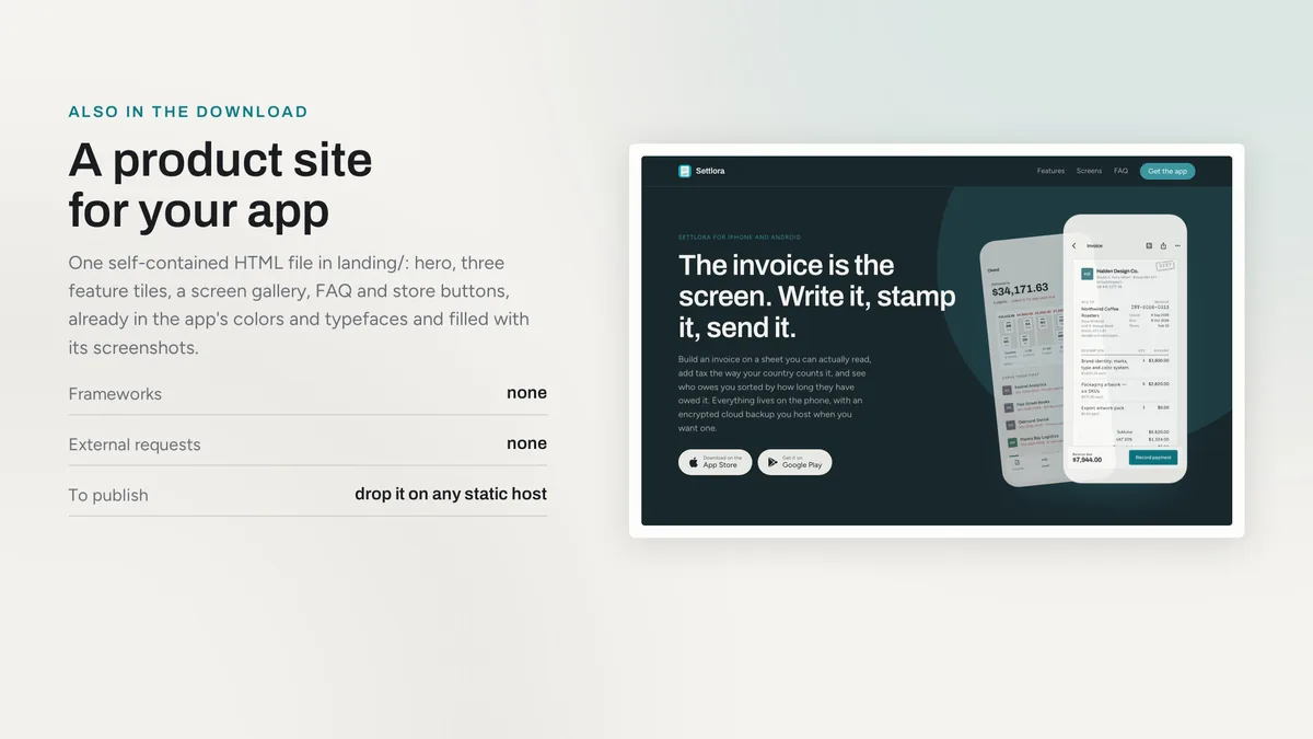 Landing — Settlora