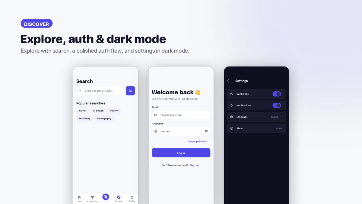 Course search and discovery by category — Veltora